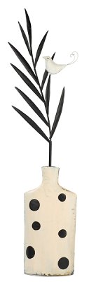 Vaso con foglio