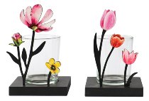 Photophore métal 2 ass.12-13 cm 12 pcs