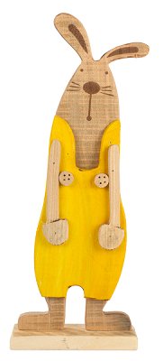 Lapin avec pantalon jaune