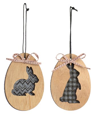 Egg hanging 2 ass. 9 cm 24 pcs.
