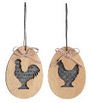 Uovo con gallina 2 ass.