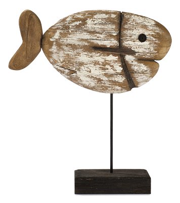 Fisch auf Holzbasis