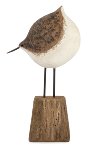 Vogel auf Holzbasis 19 cm VE 6