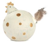 Chicken with golden dots 14 cm 4 pc