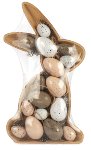 Rabbit with decorative 16 eggs
