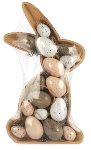 Coniglio con 16 uova decorative