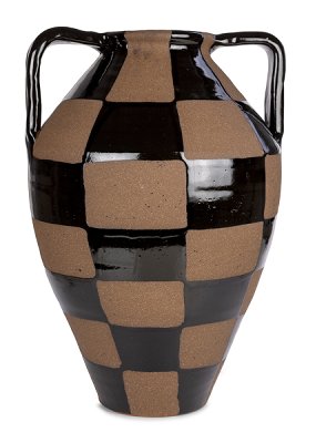 Vase braun schwarz