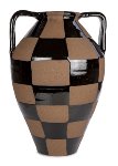 Vase braun schwarz 33 cm VE 2