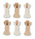 Klipper Hase 2 sort. 6 tlg. SET 5 cm VE 24