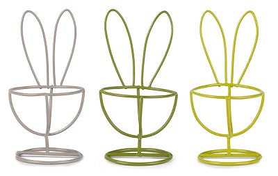 Eierbecher Hase 3 sort.