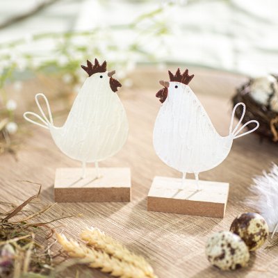 Aufsteller Huhn 2 sort.