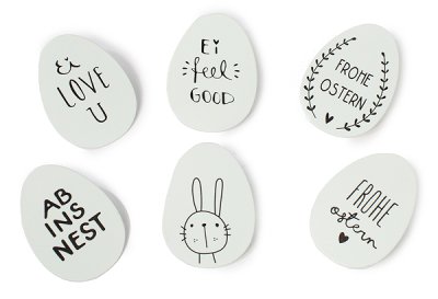 Clip Egg set of 6