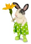 Lapin avec fleur