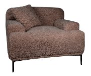 Single sofa 1 pc brown