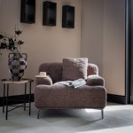Single sofa 1 pc brown