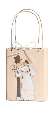 Bag with bridal pair 6x10 cm 6 pcs.