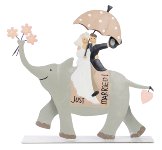 Brautpaar auf Elefant