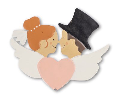 clipper wedding couple 12x10 cm 6 pc.