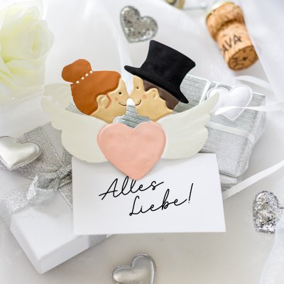 clipper wedding couple 12x10 cm 6 pc.