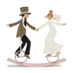 Wippe Brautpaar auf Einrad