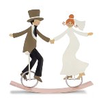 Bridal couple seesaw