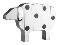 sheep white with black dots 26 cm 2 pcs.